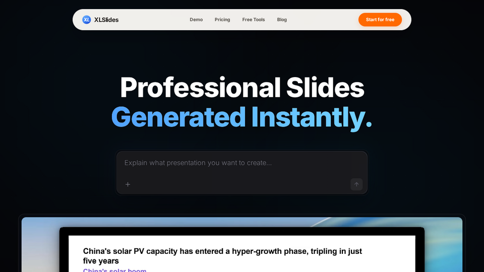 Screenshot of Best AI presentation too