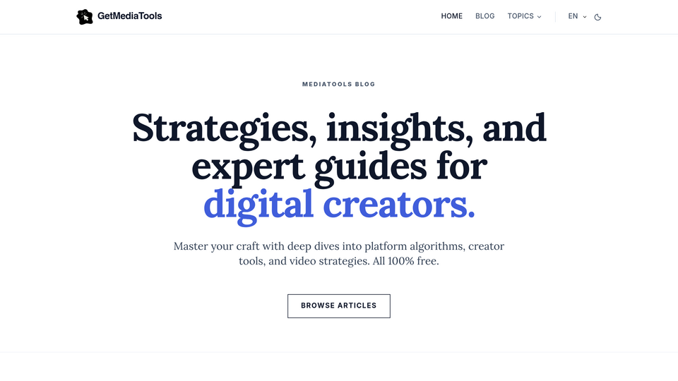 Screenshot of GetMediaTools