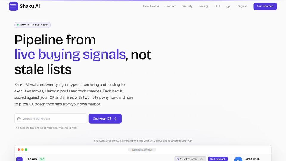 Screenshot of Shaku AI