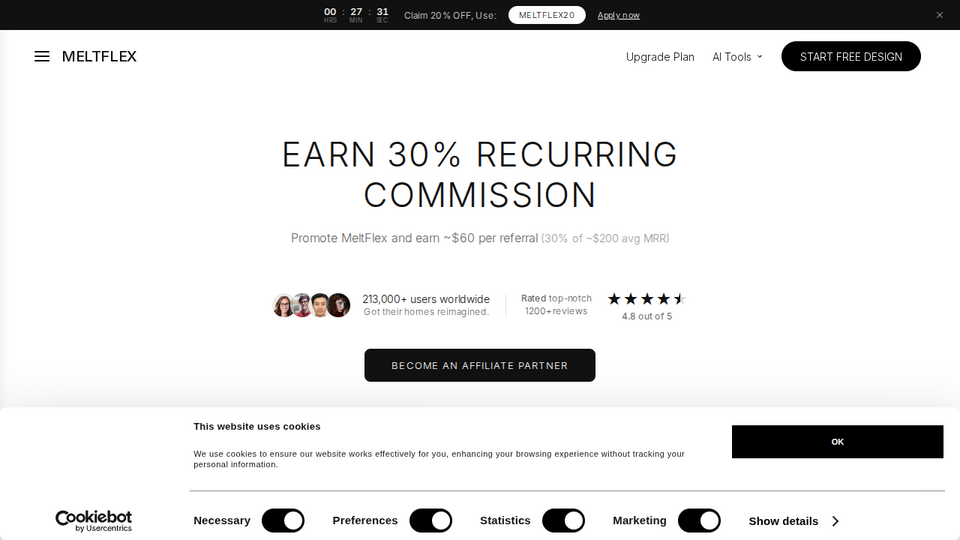 Screenshot of MeltFlexAI