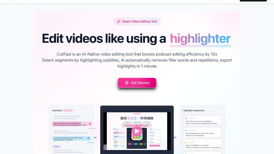 Screenshot of CutFast