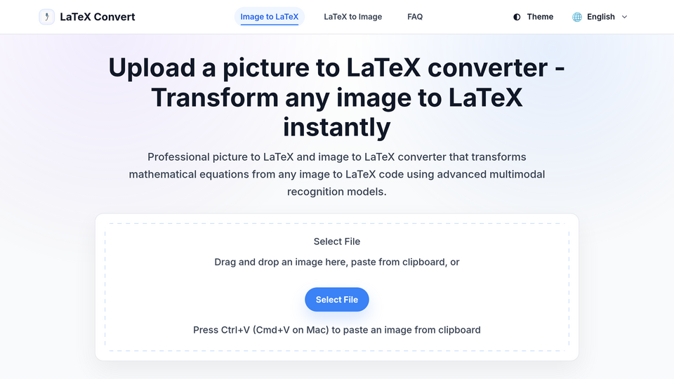 Screenshot of LatexConvert