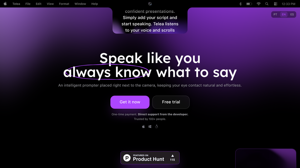 Screenshot of Telea