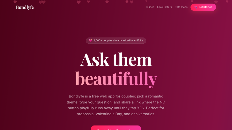 Screenshot of bondlyfe.com