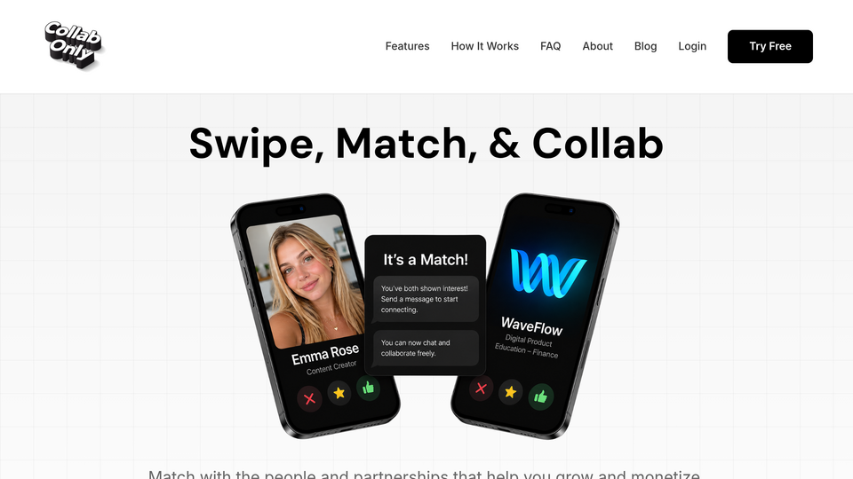 Screenshot of Collab Only