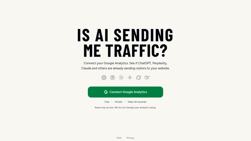 Screenshot of Is AI Sending Me Traffic