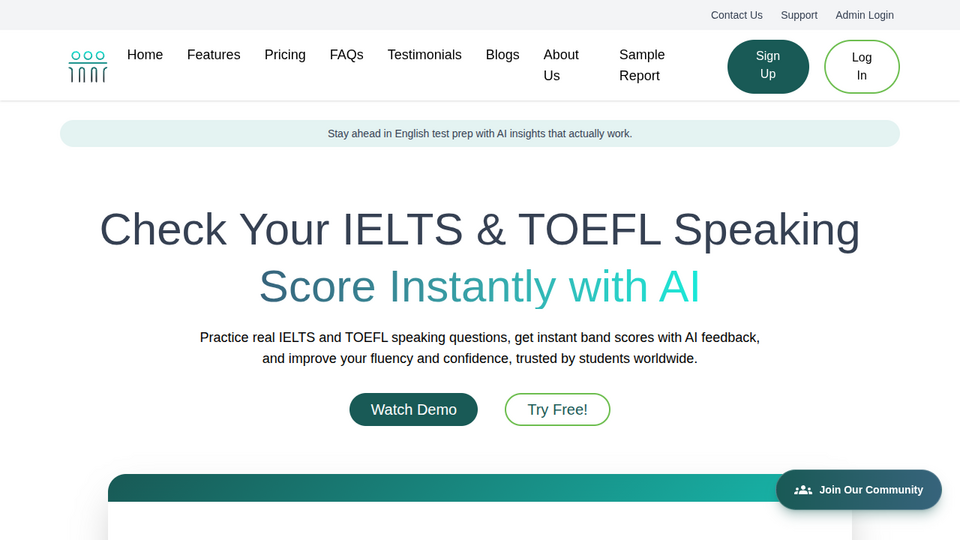 Screenshot of Bridge Talk AI