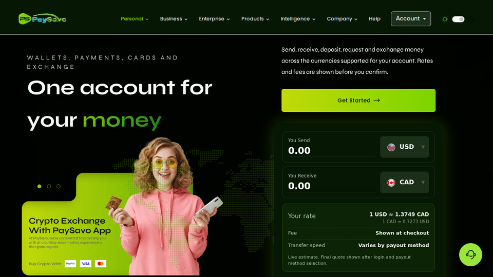Screenshot of Paysavo Payments