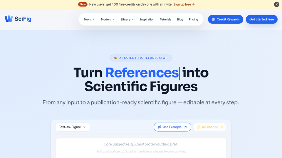 Screenshot of SciFig