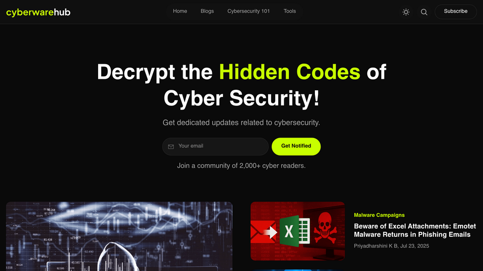 Screenshot of Cyberware Hub
