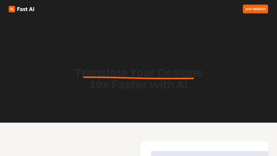 Screenshot of Fast AI