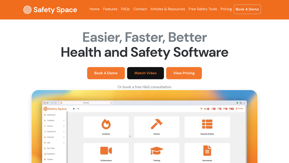 Screenshot of Safety Space