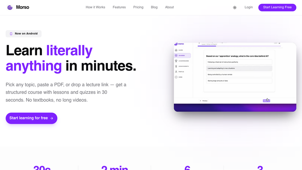 Screenshot of Morso
