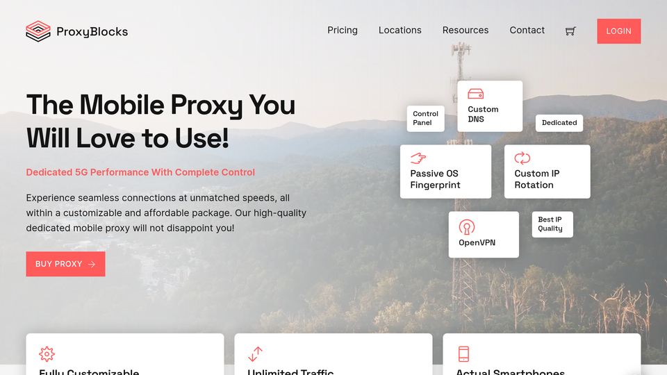 Screenshot of ProxyBlocks