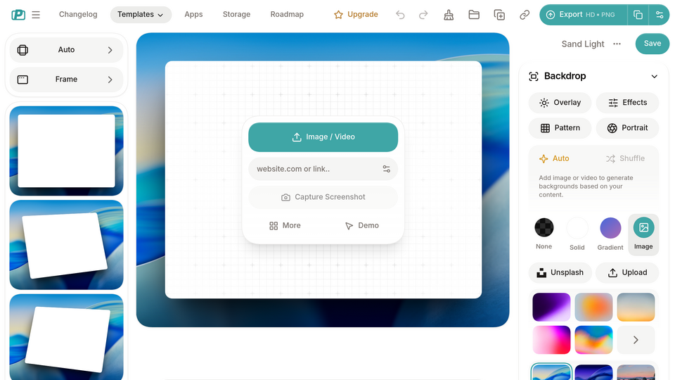 Screenshot of PostSpark