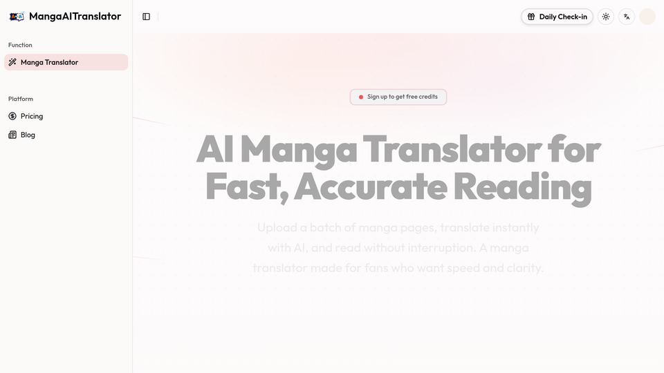 Screenshot of MangaAITranslator