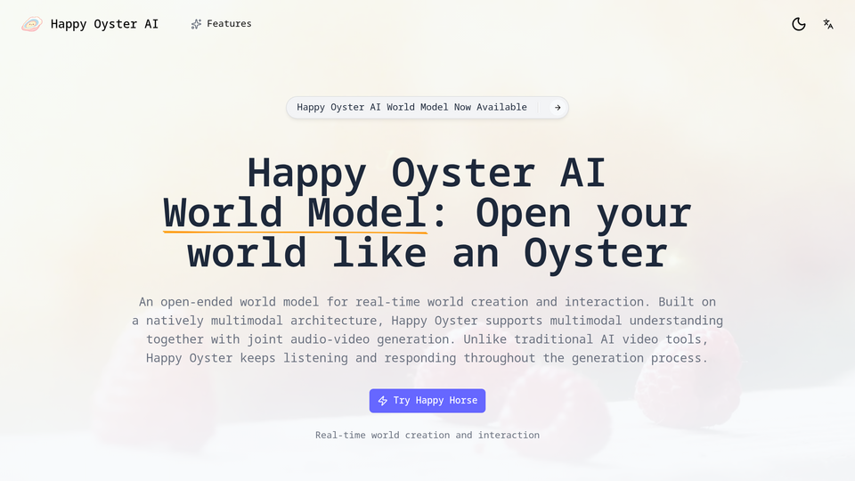 Screenshot of Happy Oyster