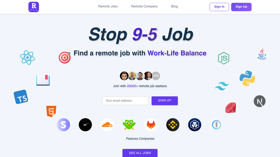 Screenshot of RemoteWLB