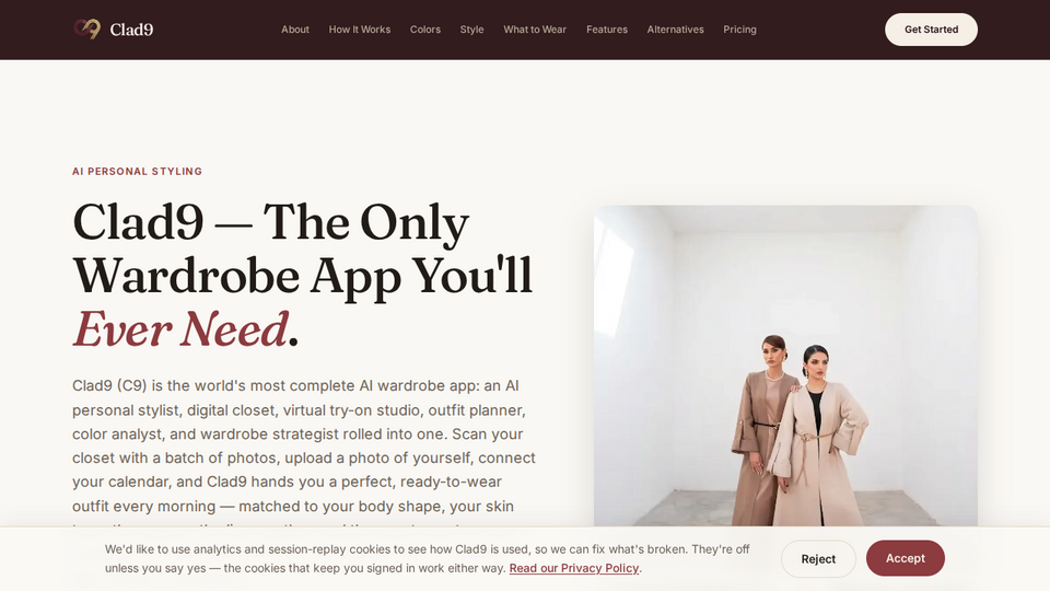Screenshot of Clad9