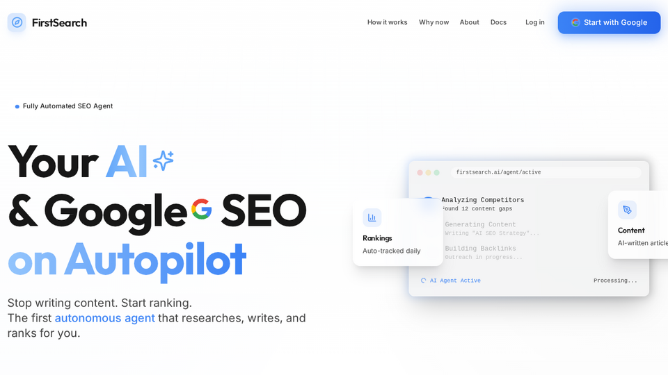 Screenshot of FirstSearch