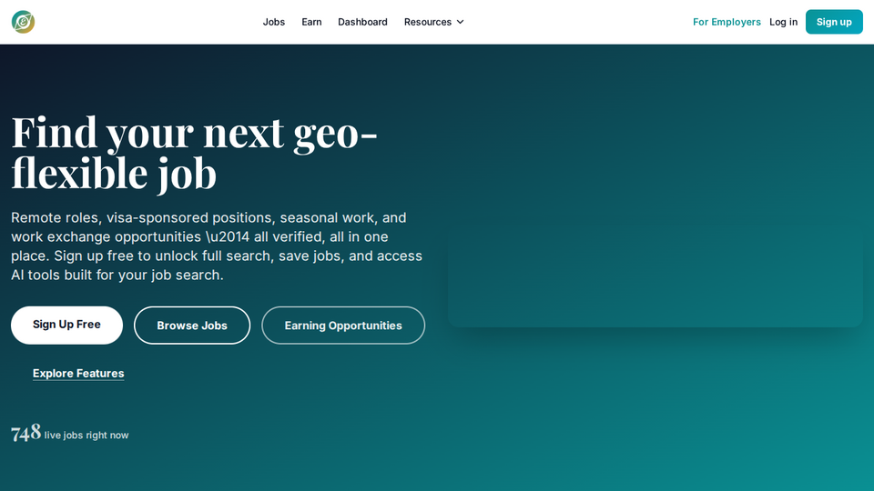 Screenshot of EnRoute Jobs