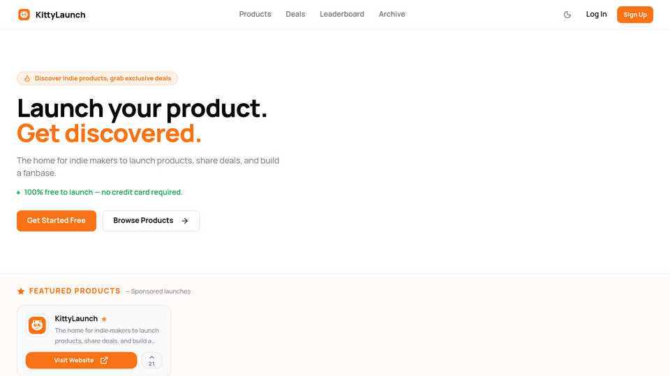 Screenshot of KittyLaunch