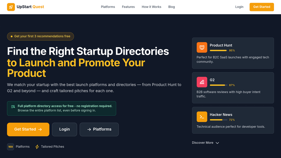 Screenshot of UpStart