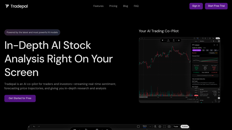 Screenshot of Tradepal