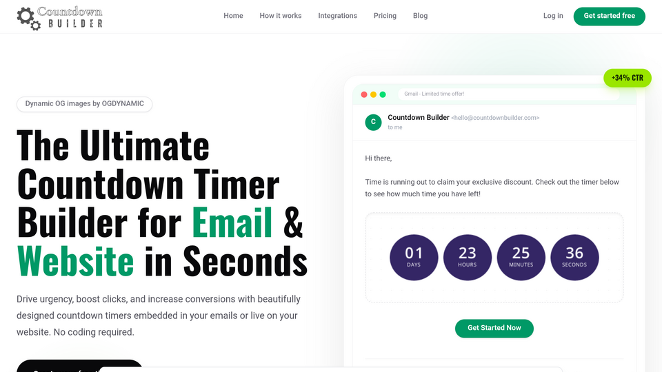 Screenshot of Countdown Builder