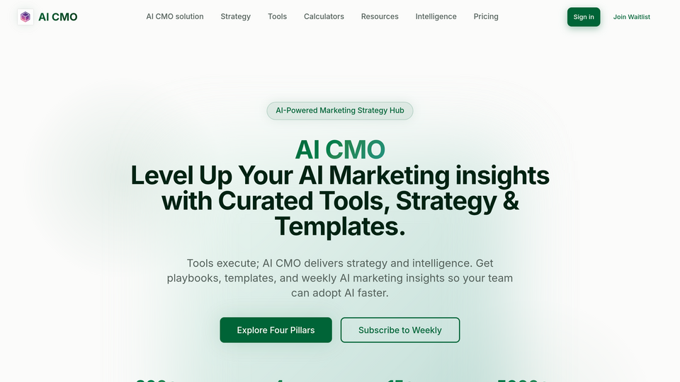 Screenshot of AI CMO