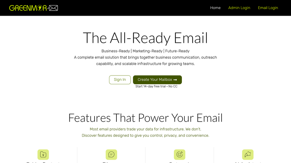 Screenshot of Greenmor Mail