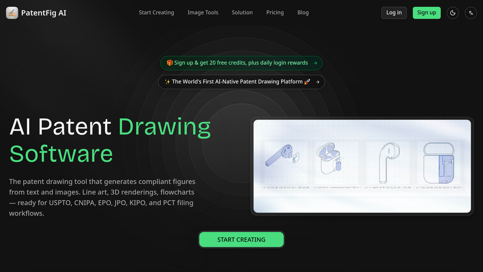 Screenshot of PatentFig
