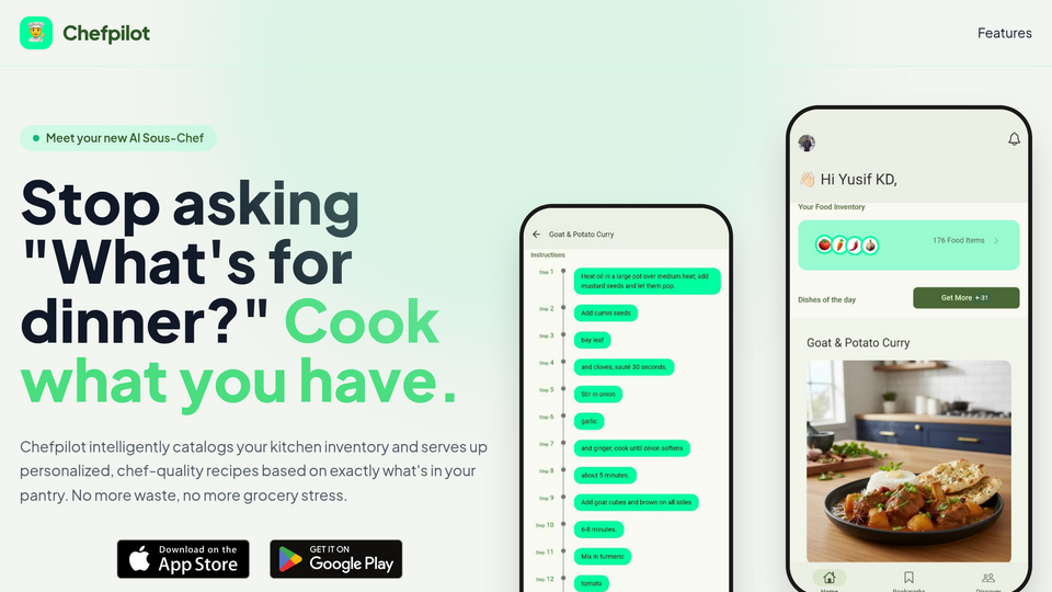 Screenshot of Chefpilot