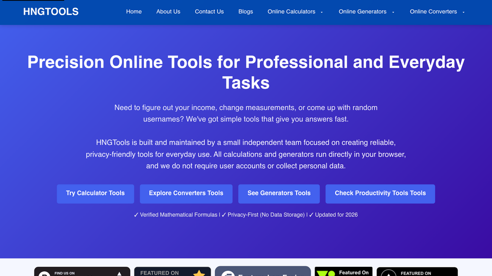 Screenshot of HNGTools