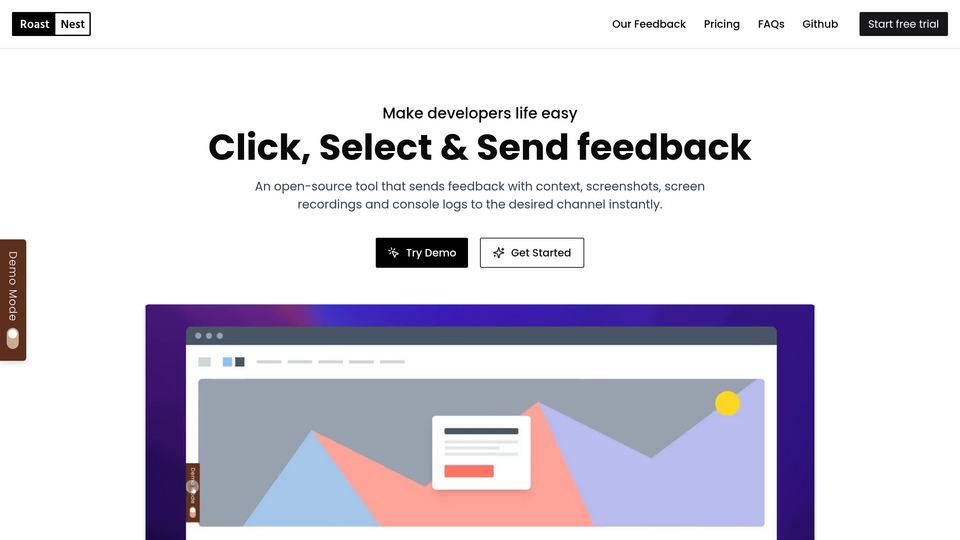 Screenshot of RoastNest