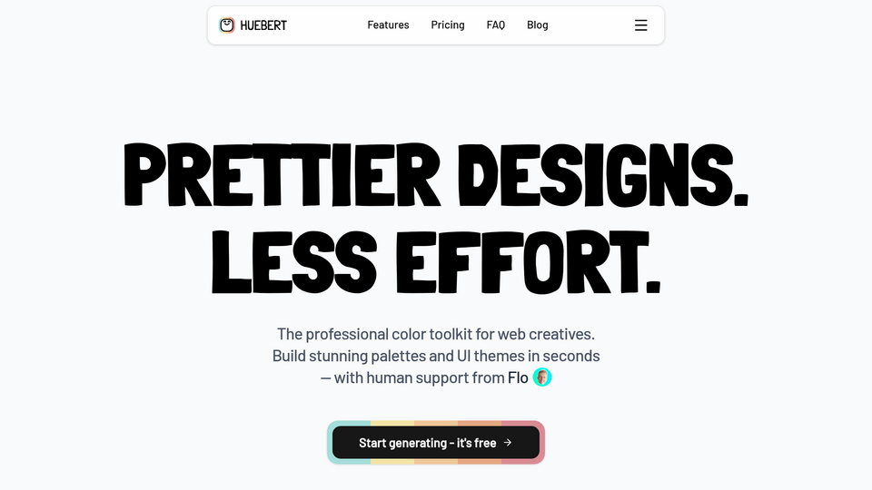 Screenshot of Huebert