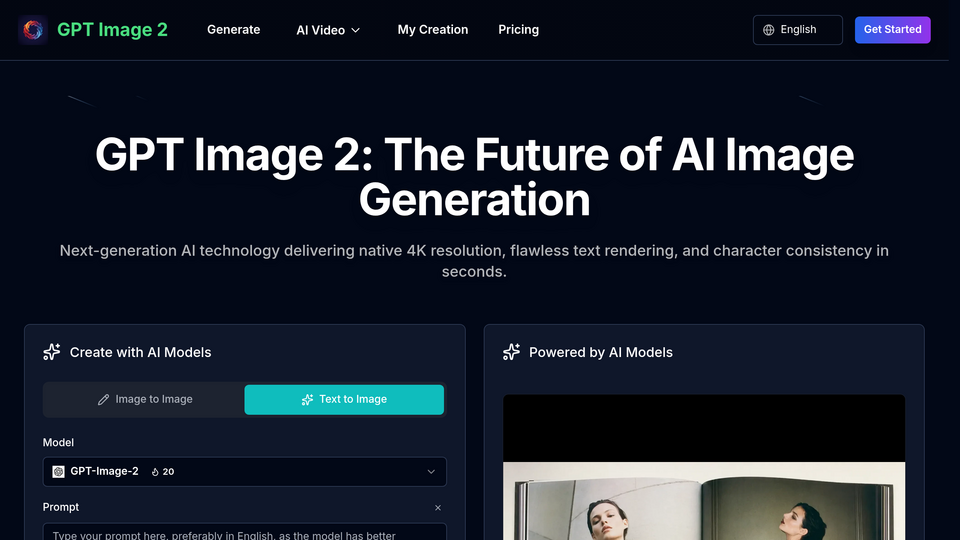 Screenshot of gpt image 2