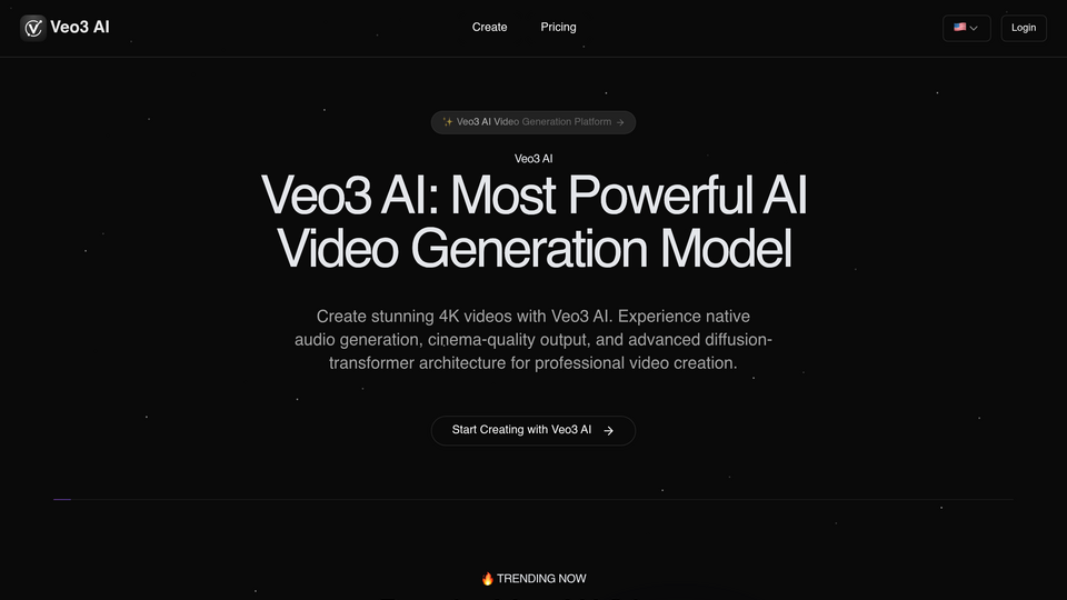 Screenshot of Veo3 AI