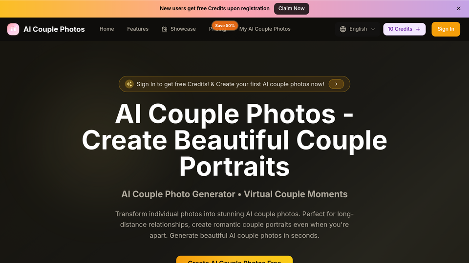 Screenshot of AI Couple Photo