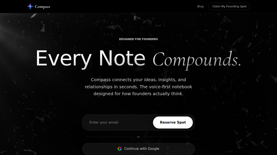 Screenshot of Compass