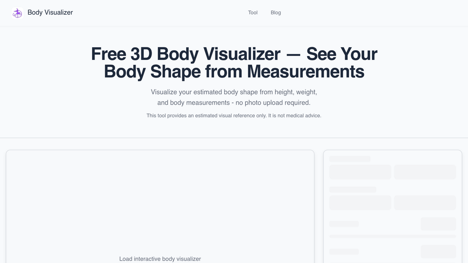 Screenshot of Body Visualizer