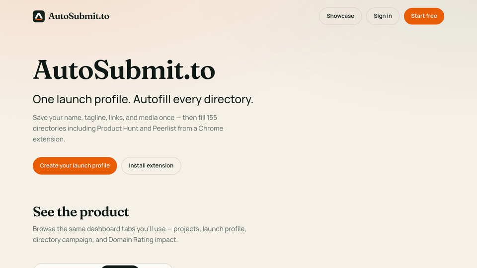 Screenshot of AutoSubmit.to