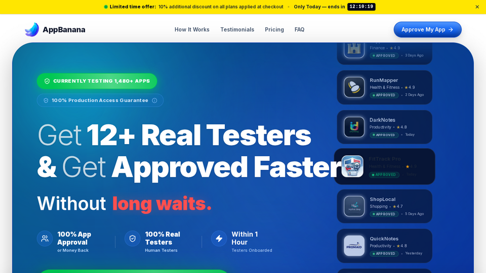 Screenshot of AppBanana