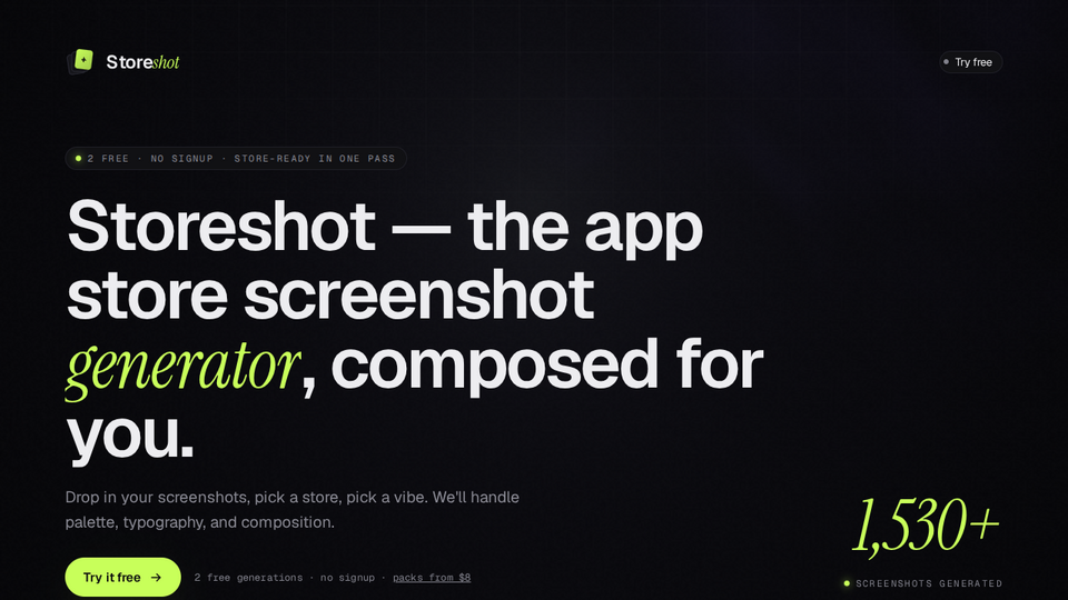 Screenshot of Storeshot