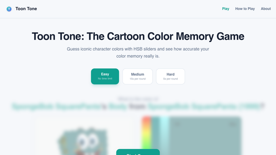 Screenshot of ToonTone