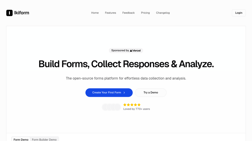 Screenshot of Ikiform