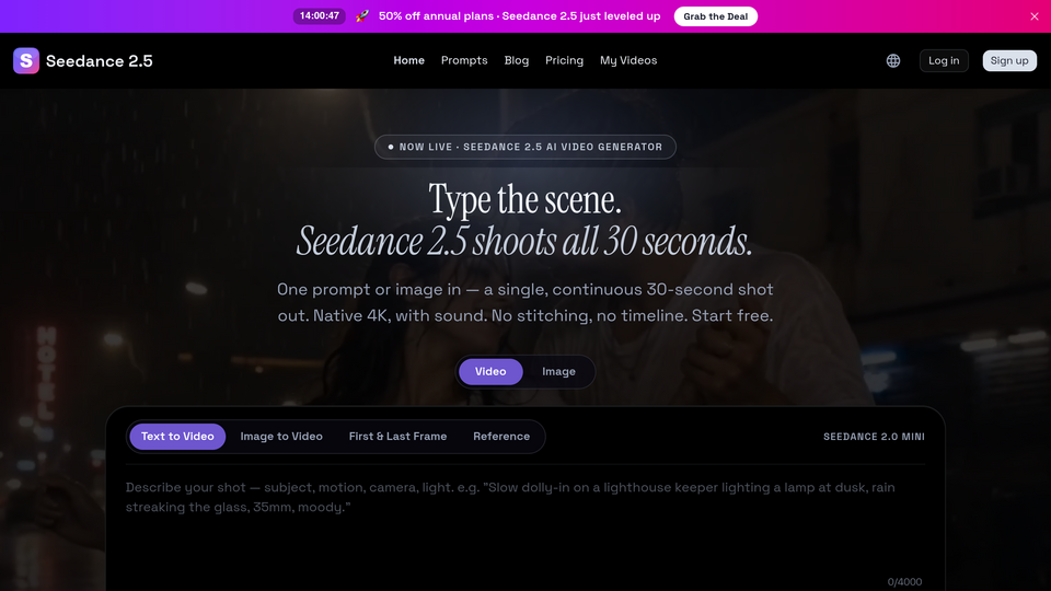 Screenshot of Seedance 2.5