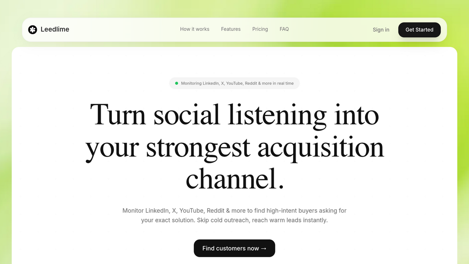 Screenshot of Leedlime