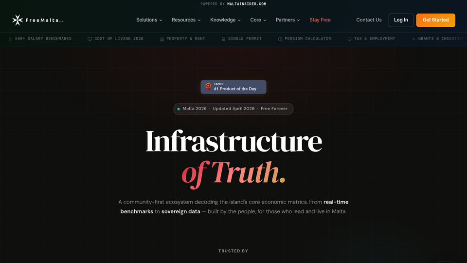 Screenshot of FreeMalta.com