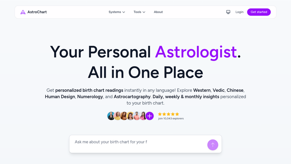 Screenshot of AstroChart.ai